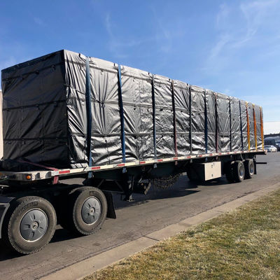 quality 20'X27' tkanina z tarpany PVC Ultra Light 14oz vinyl flatbed tarp factory